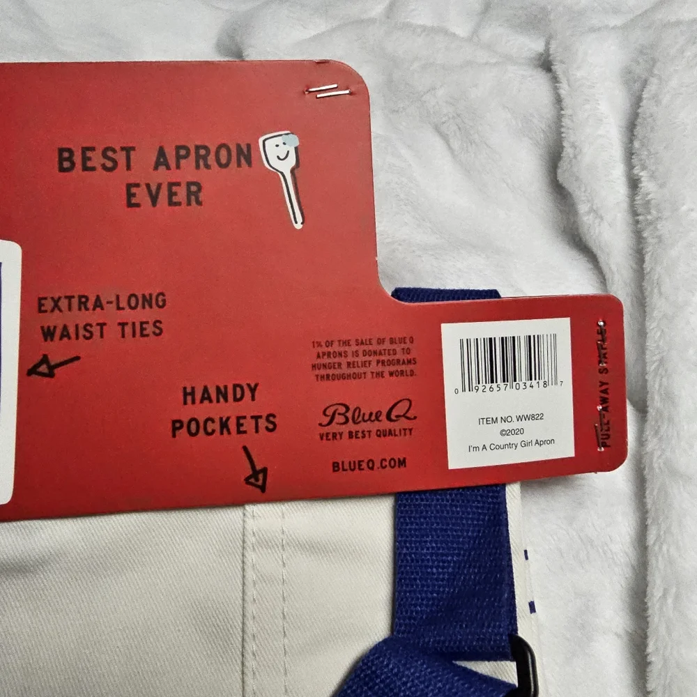 Blue Q I'm a Country Girl Heavy Duty Cotton Twill Apron